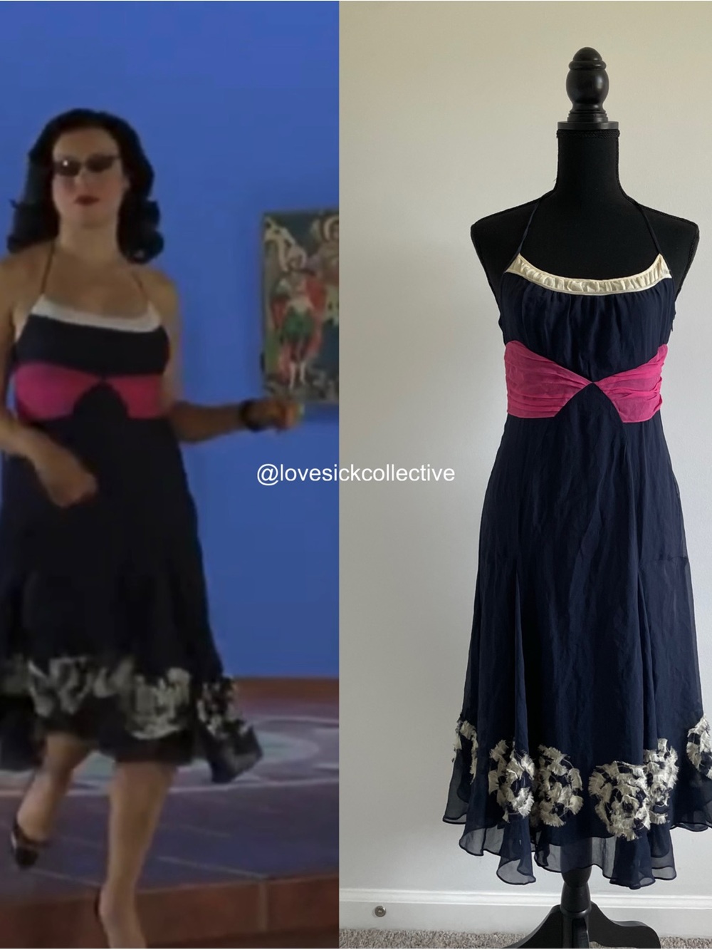 ASO Jennifer Tilly as Tiffany Valentine in Seed of Chucky Halter Silk Dress